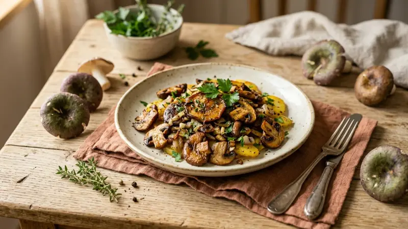 Speisetäublinge gebraten