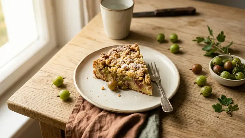 Stachelbeer-Streuselkuchen