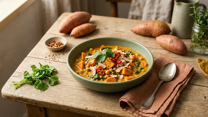 Süßkartoffel-Curry