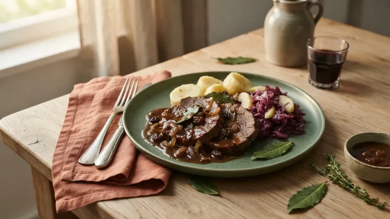 Svíčková na Smetaně: böhmischer Sahnebraten