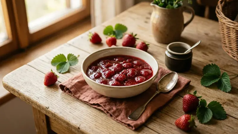 Warenje aus Erdbeeren