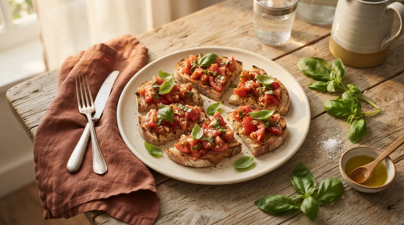 Tomaten-Basilikum-Bruschetta