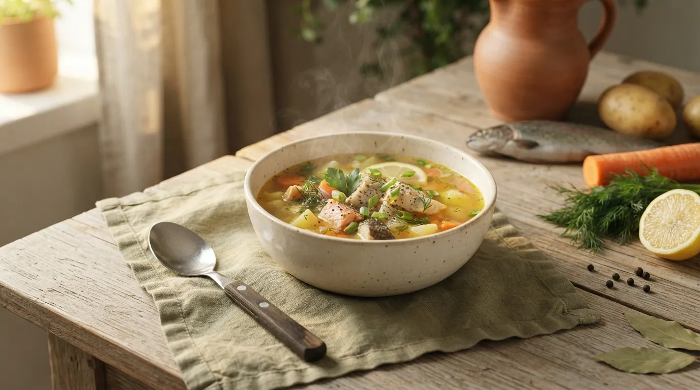 Ucha — russische Fischsuppe