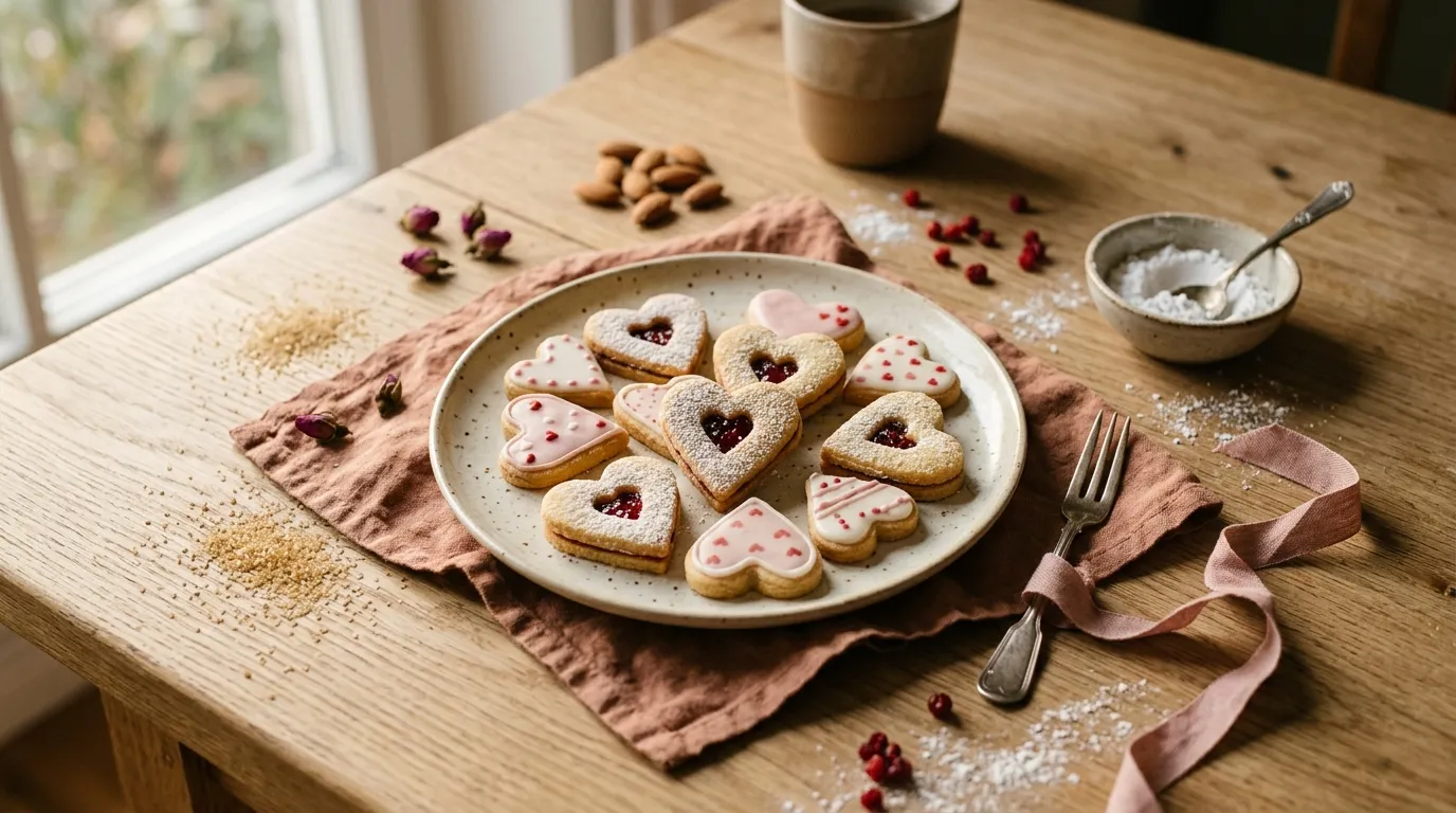 Valentins-Herzplätzchen
