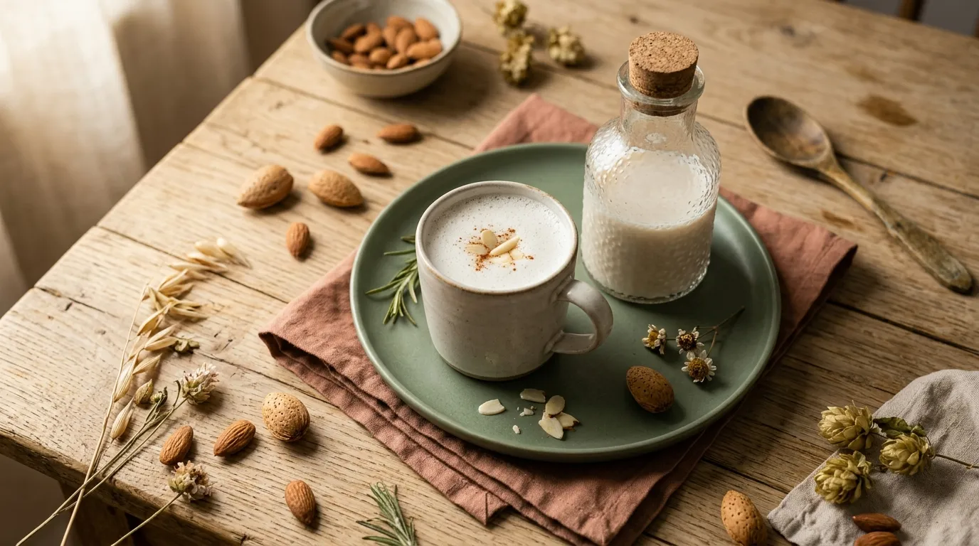 Vegane Mandelmilch