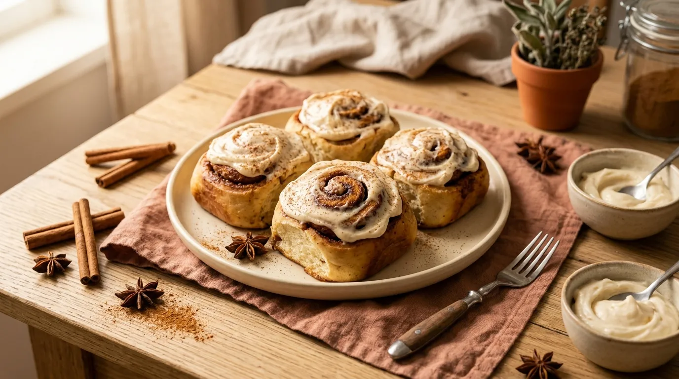 Zimtschnecken mit Frischkäse-Frosting