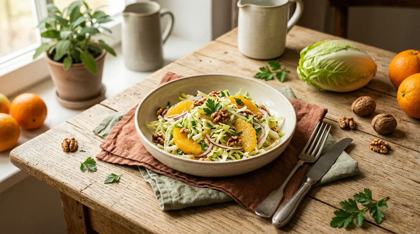 Zuckerhut-Salat mit Orange